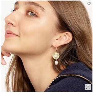 J. Crew Le Soleil Pearl Drop Earrings